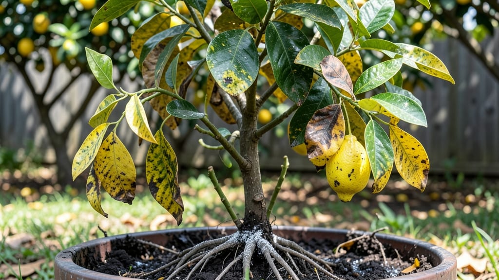 What Does an Overwatered Citrus Tree Look Like: Yellowing Leaves and Drooping Canopy Revealed