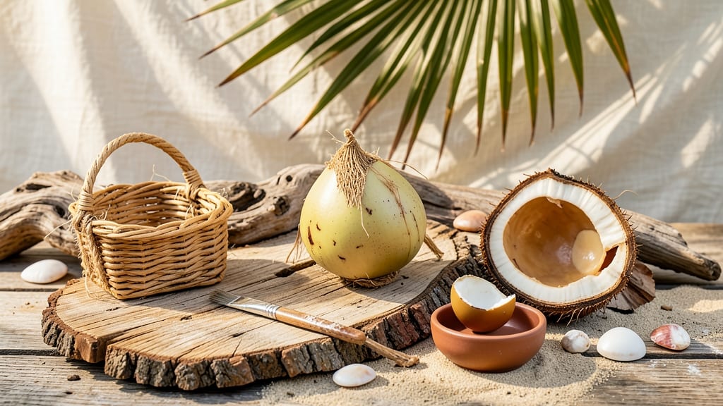 Palm Tree Seed Pod Art: Whimsical Garden Sculptures From Nature’s Canopy