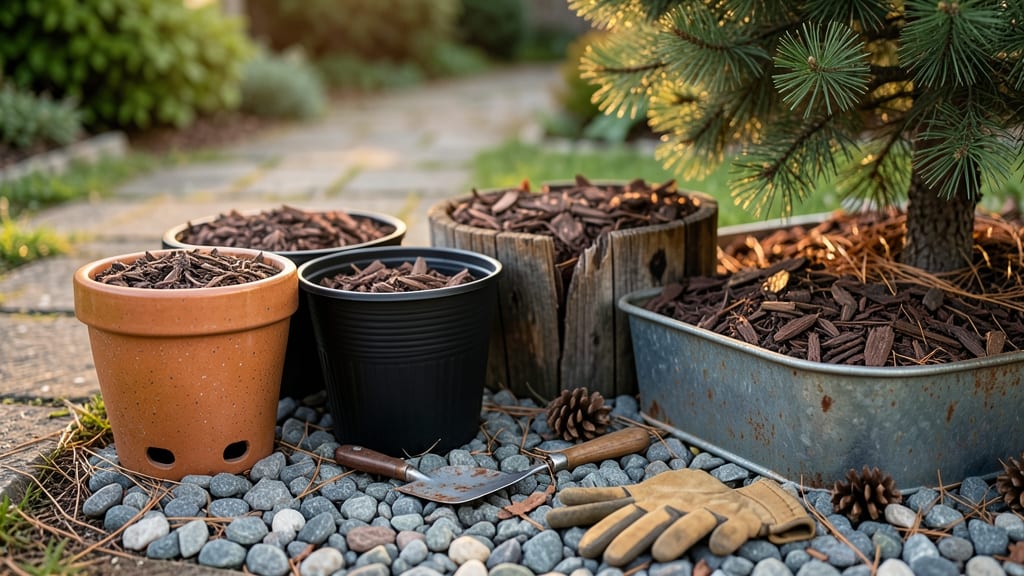 Pine Tree Planters: Vertical Garden Drama With Year-Round Greenery