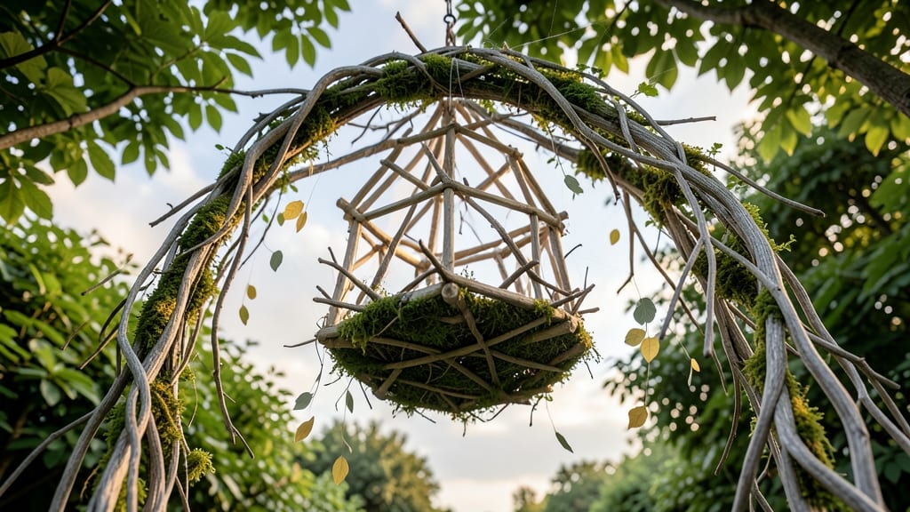 Hanging Vine Canopy Fairy House