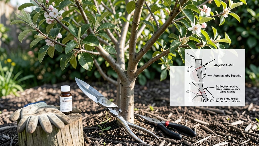 Small Peach Tree Pruning Diagram: Step-by-Step Branch Angle Secrets