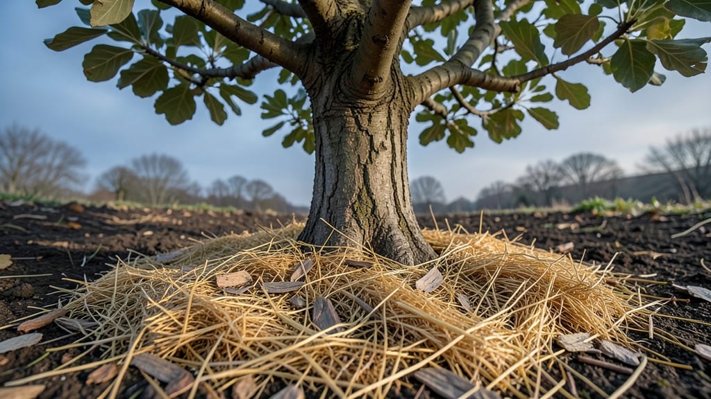 Protecting Roots with Mulch Layer