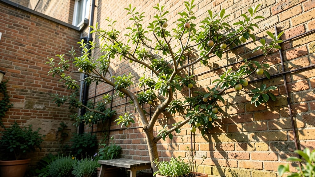 Espalier Training for Wall-Aligned Growth