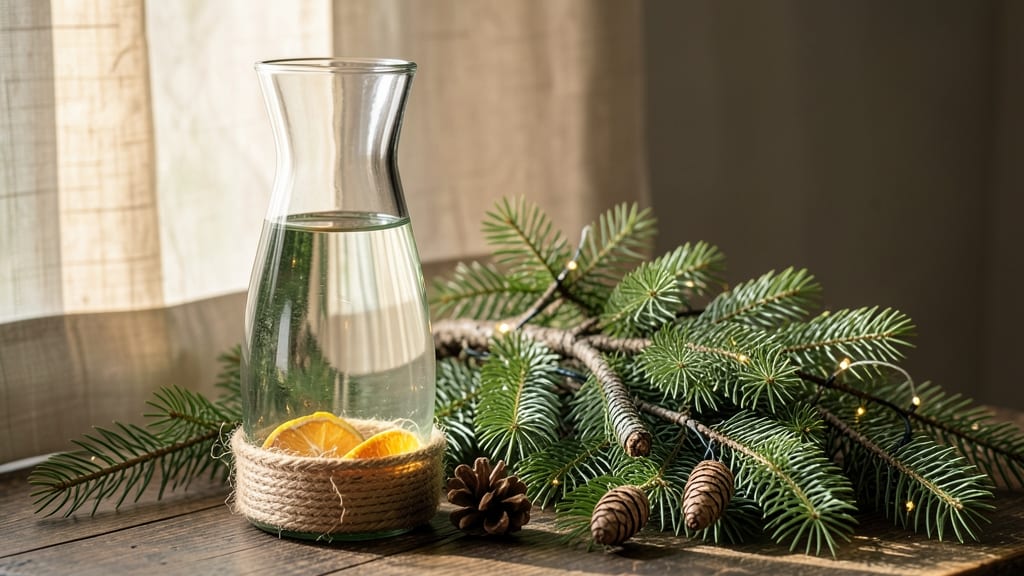 Christmas Tree Branches in Vase: Evergreen Elegance for Festive Centerpieces