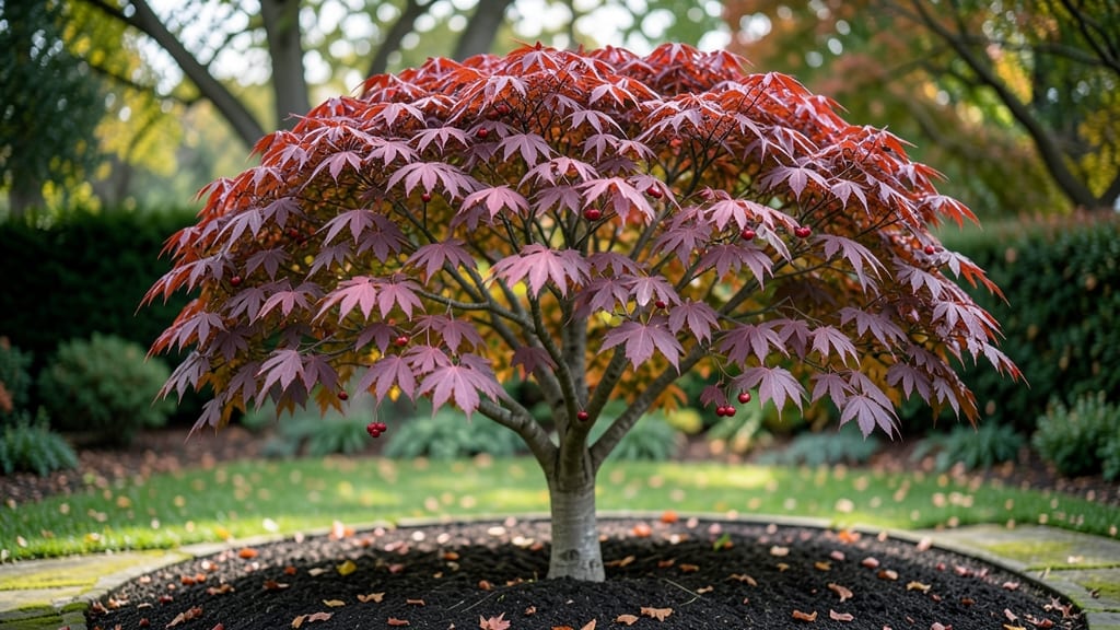 Pink Dogwood Tree in Fall: Layered Foliage Magic for Autumn Beauty