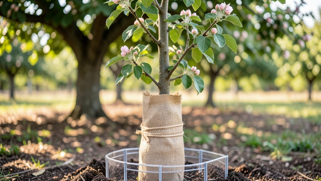 Burlap Tree Cover: Year-Round Frost Protection for Delicate Branches