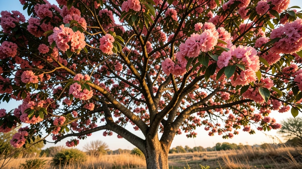Crape Myrtle Pink Flowering Tree