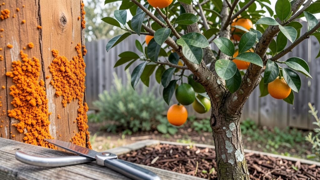 Orange Rust on Tree Bark: Fungal Spot Cure in 3 Simple Steps