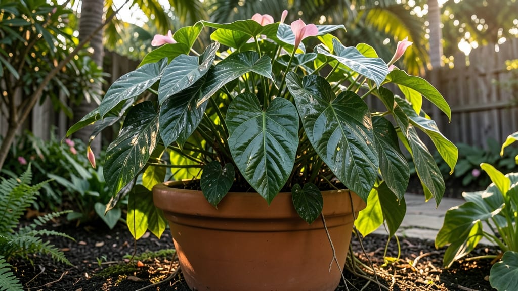 Pink Heartleaf Philodendron Tree