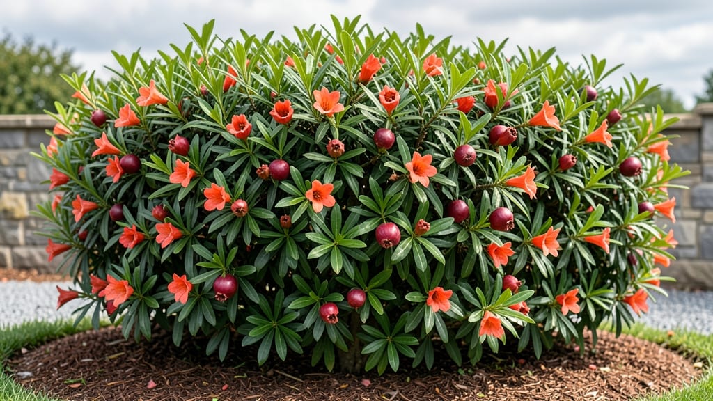Pomegranate Tree Hedge: Year-Round Privacy With Dwarf Varieties