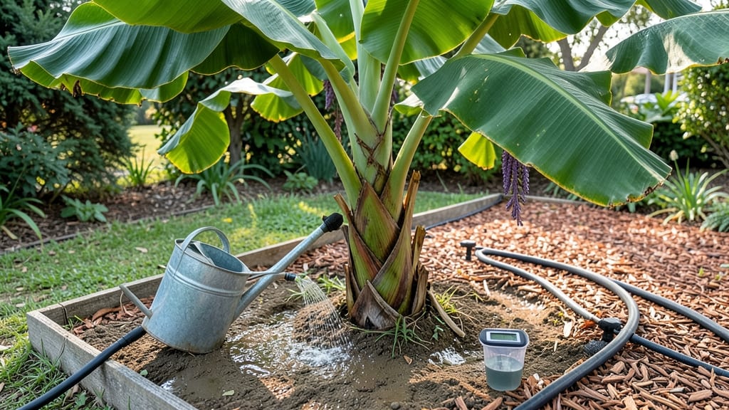 How Much Water Does a Banana Tree Need Per Day: Exact Daily Needs by Plant Age & Climate