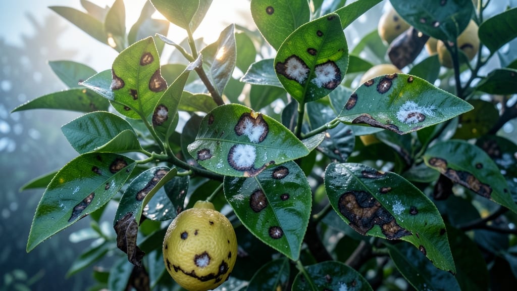 Alternaria Leaf Spot with White Centers