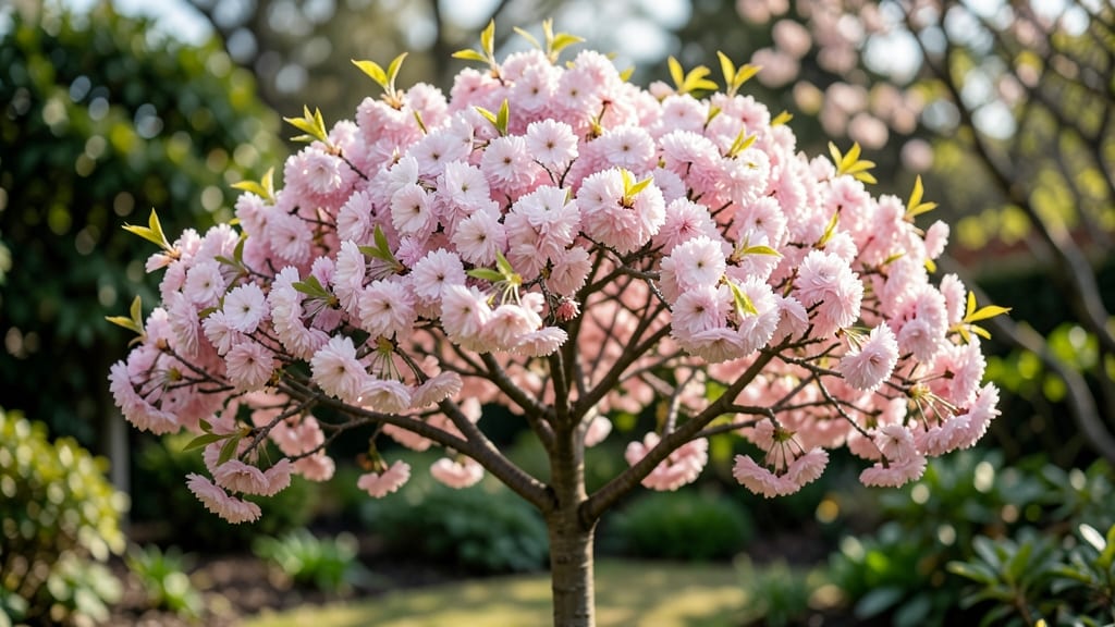 Dwarf Flowering Cherry 'Snow Fountain'