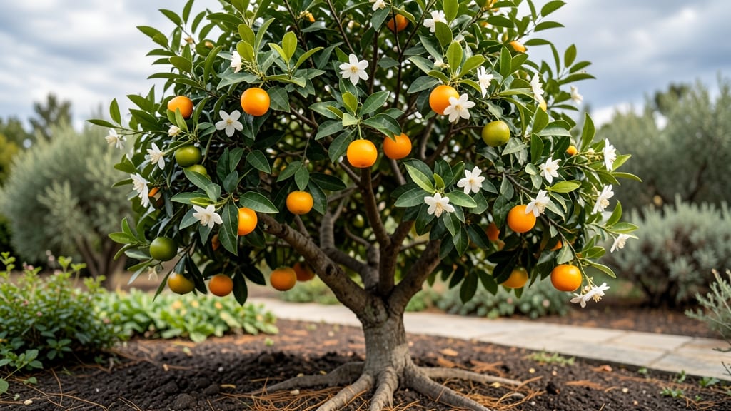 Palm Tree With Orange Balls: Year-Round Color That Stands Out Boldly